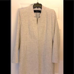 Elegant grey winter coat